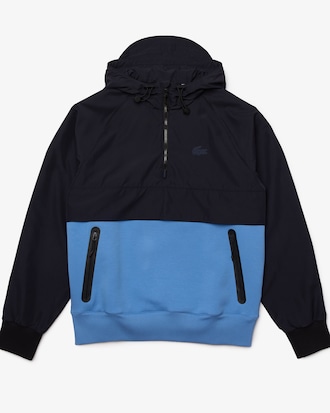 Jaqueta pul&ocirc;ver masculina em dois materiais