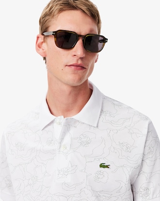 Polo L.12.12 Estampa De Floral Classic Fit