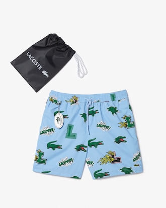 Cal&ccedil;&atilde;o de Banho Masculino Lacoste Holiday com forro em tela