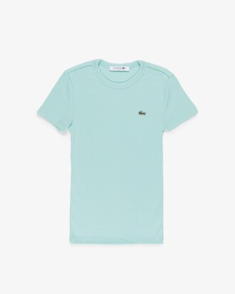 Camiseta de Algod&atilde;o Canelada com Caimento Ajustado