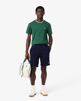 Shorts Masculino Lacoste de Lã de Algodão Escovado Orgânico