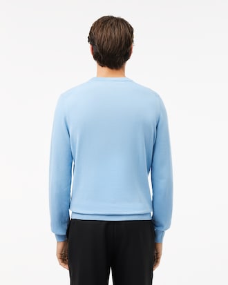 Sweater De Algodón Con Cuello Redondo