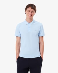 Polo Piqu&eacute; Modelagem ajustada com Marca em Jacquard