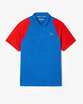 Polo masculina Lacoste Tennis em poli&eacute;ster reciclado