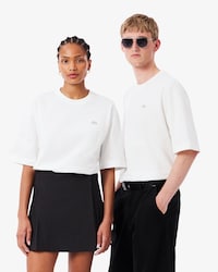 Camiseta de Jersey Pesado de Algod&atilde;o com Corte Solto