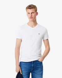 Camiseta de Algod&atilde;o Pima Leve com Gola V