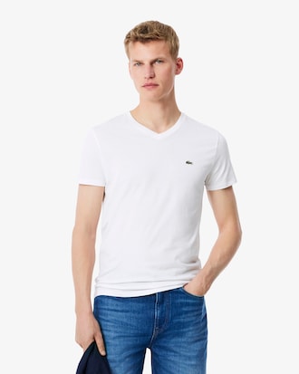 Remera De Algod&oacute;n Pima Con Cuello En V