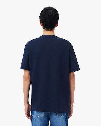 Remera de piqu&eacute; de lino y algod&oacute;n grueso