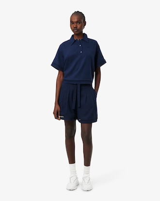 Bermuda Oversized em Mistura de Linho Fluida