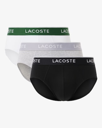 Pack de 3 slips de algod&oacute;n liso con logotipo