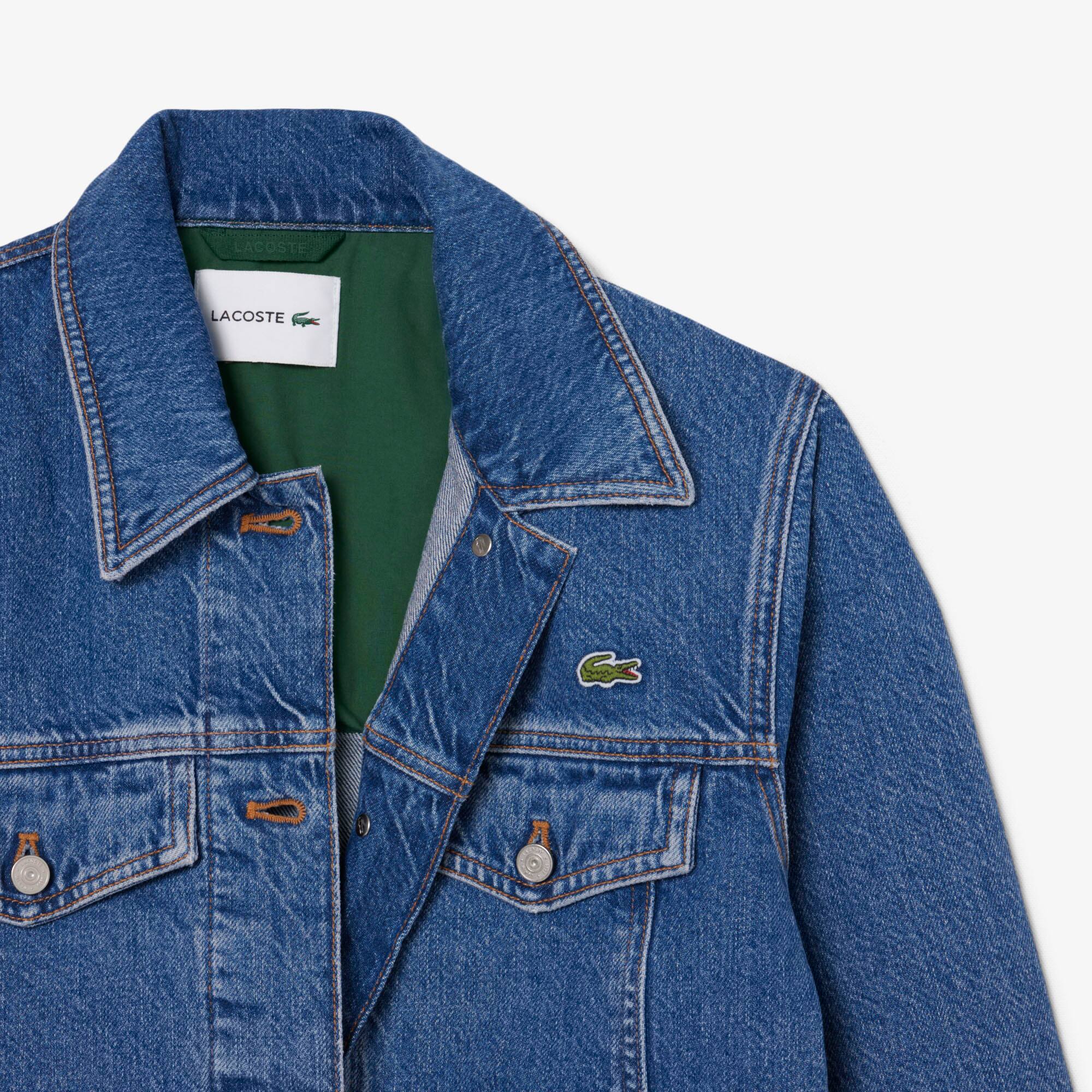 Jaqueta em Denim de Algodão - Jaquetas e Casacos Femininos