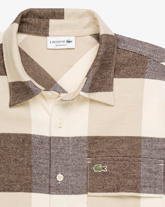 Sobrecamisa de Flanela Modelagem Reta