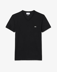 Camiseta de Algod&atilde;o Pima Leve com Gola V
