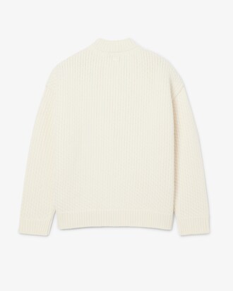 Suéter de Lã com Emblema Bordado Runway