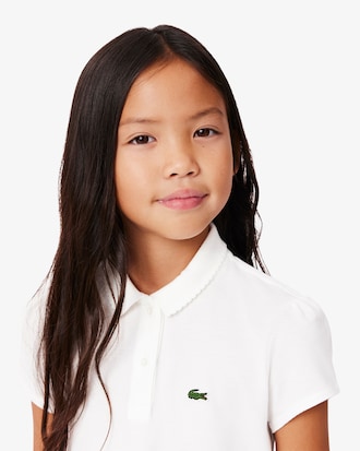 Polo Mini Piqu&eacute; Con Cuello Ondulado