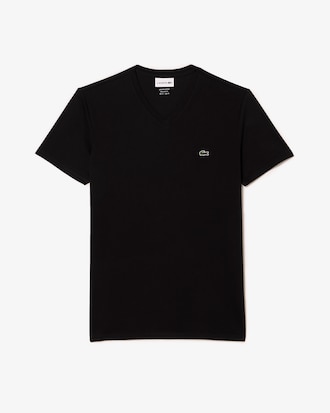 Remera De Algodón Pima Con Cuello En V