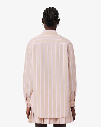 Camisa oversized de popel&iacute;n de algod&oacute;n