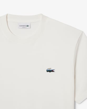 Remera de Algodón Pesado Landscape con Estampa de Cocodrilo