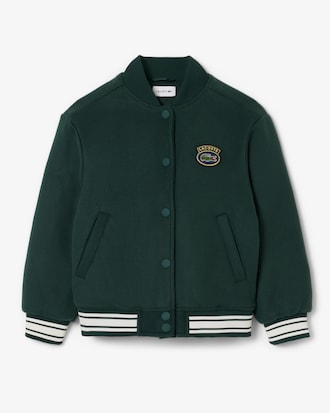 Campera tipo bomber con insignia de cocodrilo