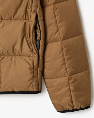 Campera Acolchada Con Capucha Y Resistencia Al Agua