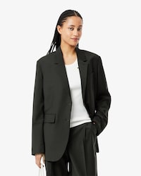 Blazer De Lana A Cuadros