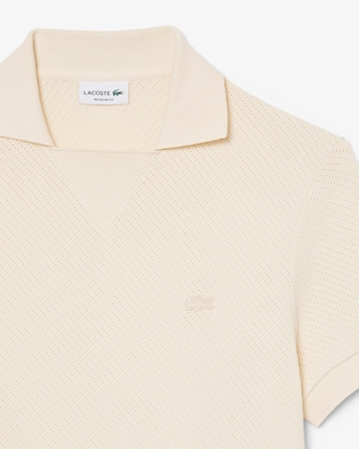 Polo de Algod&atilde;o com Detalhe Rendado &ndash; Modelagem reta