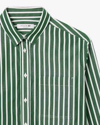 Camisa Oversize Ml Popeline Seasonal com Bolso