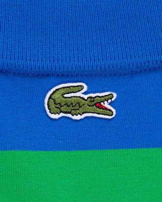 Polo Masculina Listrada com Estampa Golf no Peito