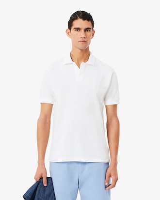 Polo de corte cl&aacute;sico de petit piqu&eacute; con detalle bordado