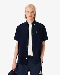 Camisa de Lino Manga Corta