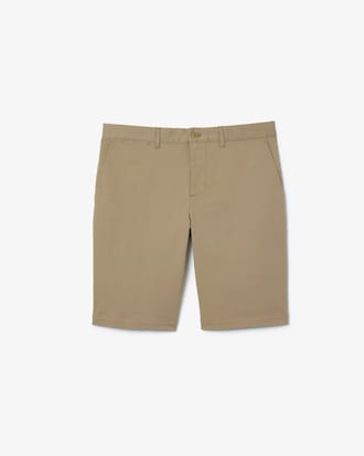 Shorts de Vestir de Algodón Elastizado Slim Fit