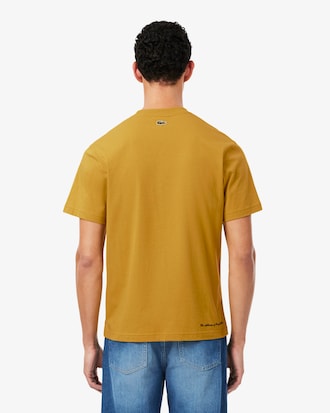 Remera de punto de algod&oacute;n con estampado