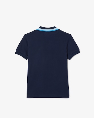 Polo Petit Piqué com Gola Listrada