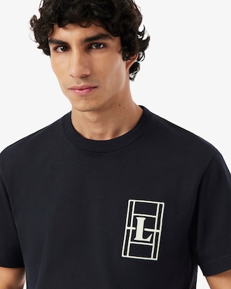 Remera de punto jersey grueso con bordado