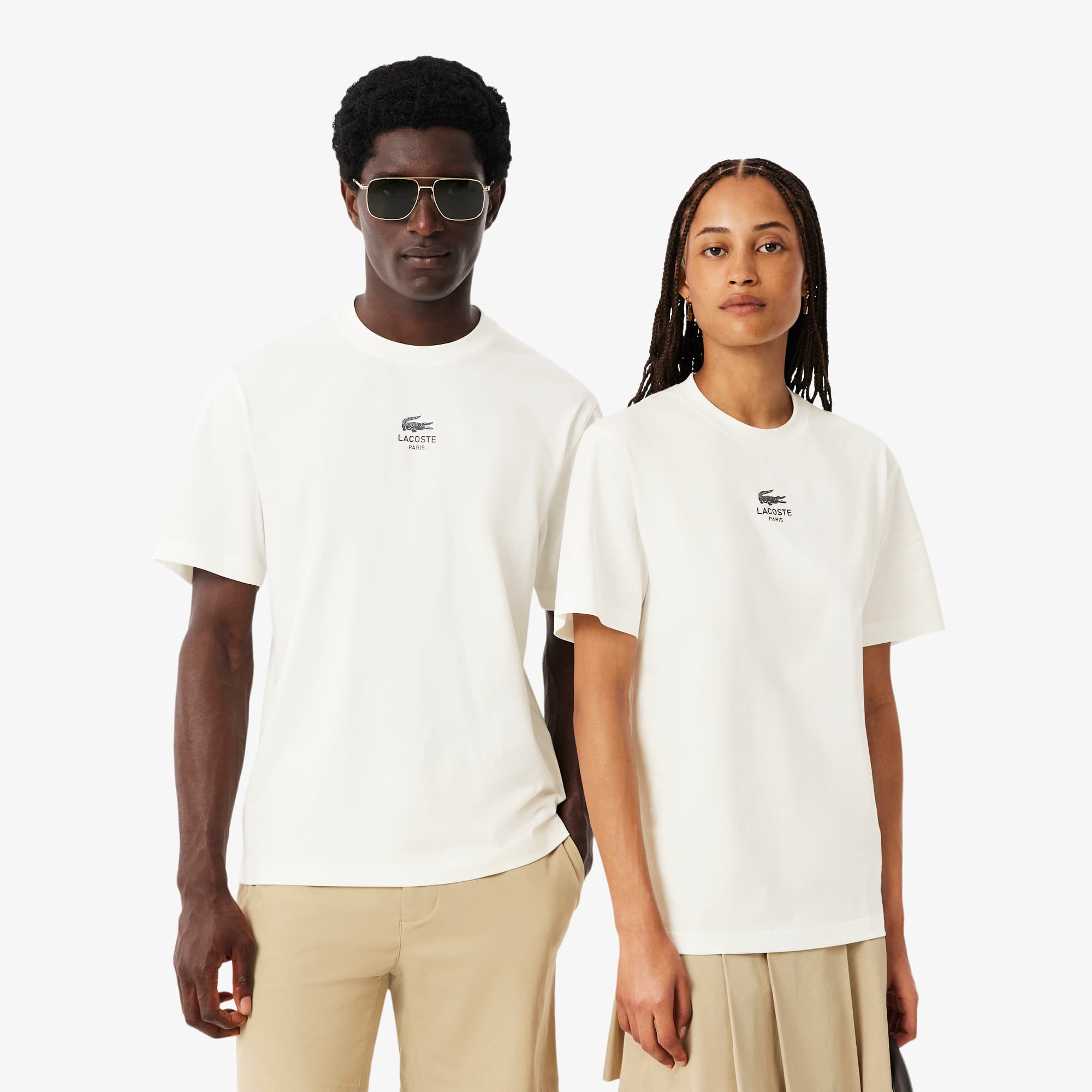 Camisa Lacoste de Malha de Algodão Estilo Classic Fit