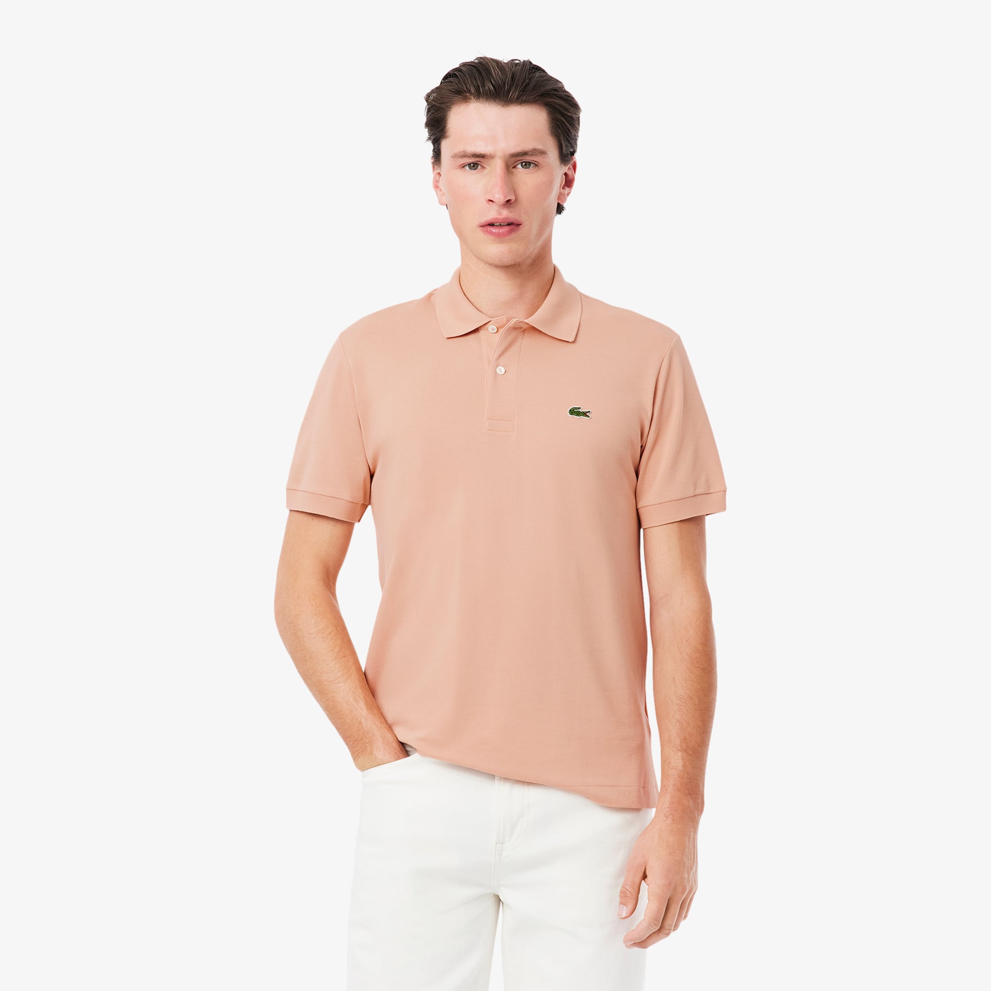 Camisa de Algodão Polo L.12.12 Light em Piqué Lacoste
