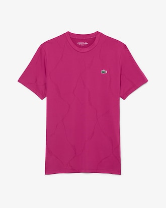 Remera de tenis Ultra Dry con cocodrilo jacquard