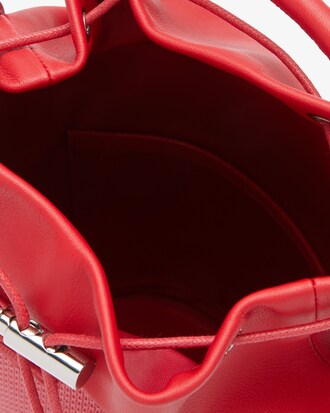 Bolsa bucket feminina Chantaco pequena em piqu&eacute; de couro