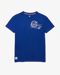 Camiseta masculina Lacoste SPORT Edi&ccedil;&atilde;o Roland Garros em algod&atilde;o org&acirc;nico