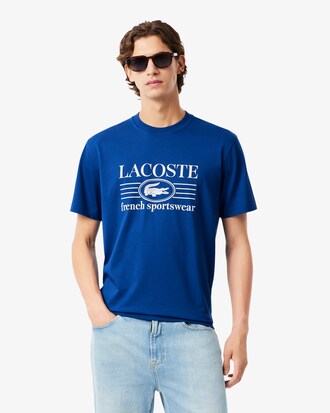 Camiseta de Algod&atilde;o com Estampa Ajuste Cl&aacute;ssico