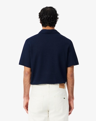 Camisa Polo Classic Fit em Algod&atilde;o e Linho