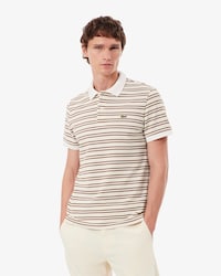 Polo em Petit Piqu&eacute; Listrada Classic Fit