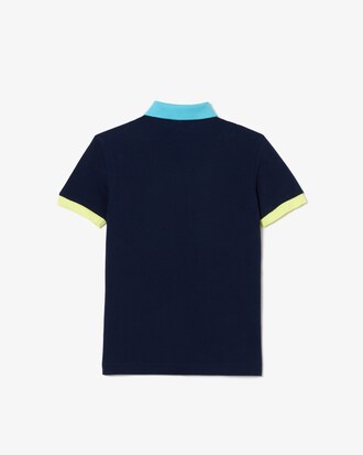 Polo De Piqué De Algodón Color Block