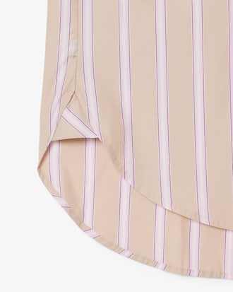 Camisa oversized de popel&iacute;n de algod&oacute;n