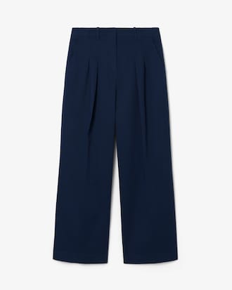 Pantal&oacute;n de Vestir de Gabardina Elastizada Wide Fit