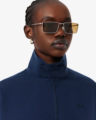 Campera de ch&aacute;ndal oversized de mezcla de Lino