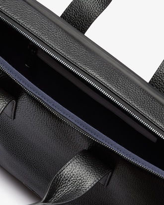 Bolsa masculina para computador em couro fosco macio