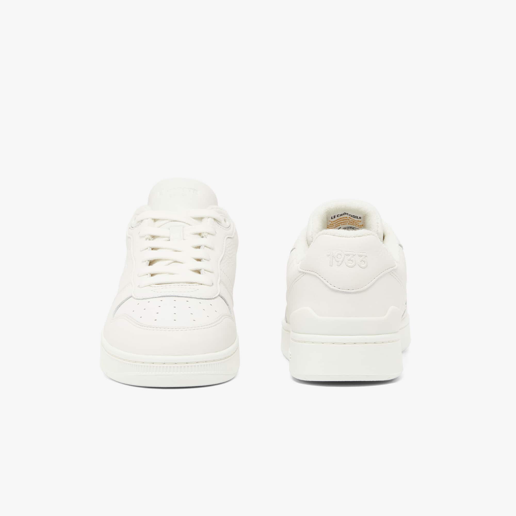 Tênis Off White Masculino de Couro Lacoste T-Clip Set