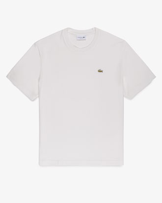 Camiseta de Malha de Algodão e Linho