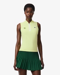 Polo de Algod&atilde;o com Detalhe Rendado Modelagem reta